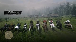 Dutch Van Der Linde Gang Vs ODriscoll Gang Hideout  Red Dead Redemption 2 [upl. by Anaujal]