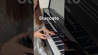 Staccato Easy piano tutorial pianotutorial for beginners [upl. by Kidder]