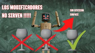 Blender 3d  Modificadores Subdivision surface y mirror  Usos problemas y soluciones blender [upl. by Livingstone]