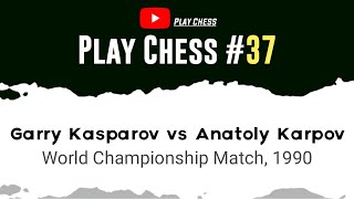 Garry Kasparov vs Anatoly Karpov  World Championship Match  1990 [upl. by Girand986]