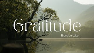 GRATITUDE 🥺  lyrics video  by Brandon Lake [upl. by Cita245]