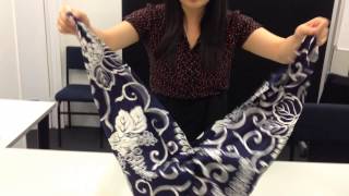 How to make a Furoshiki handbag [upl. by Acinahs927]