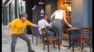 Chair Pulling Prank in West Hollywood [upl. by Walker]