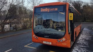 Proper Beast  Optare Tempo X1200 YJ10 EZK  Team Pennine 1409 [upl. by Nylrebma317]