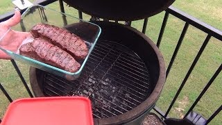 Grilled Steaks on the Big Green Egg [upl. by Ciro]