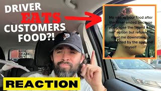 DoorDash Driver Eating Customers Food On TikTok REACTION [upl. by Azal]