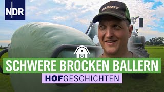 Die letzten GrassilageBallen werden von der Wiese geholt  Hofgeschichten Leben auf dem Land 250 [upl. by Horan]