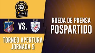 Rueda de prensa pospartido  LigaBcodeVenezuela  Monagas Vs Estudiantes  Jornada 5 Liga FUTVE [upl. by Stefania]