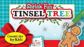 Shrink Fun™ Tinsel Tree Unboxing amp HowTo Video By Creativity for Kids [upl. by Glialentn433]