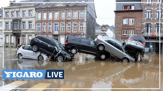 🔴Belgique les dégâts impressionnants des INONDATIONS dans la ville de Verviers [upl. by Atekal]