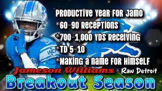 Detroit Lions News WR Jameson Williams On The Verge Of A Breakout Season [upl. by Tiras545]