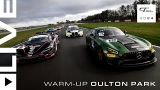 LIVE  Warmup  Oulton Park  2024 British GT Championship [upl. by Edge]