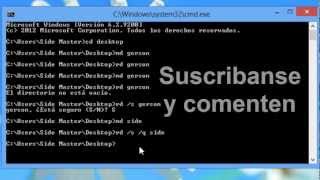 BORRAR DIRECTORIOS y FICHEROS aplicando el COMANDO RD MSDOS [upl. by Irahs664]