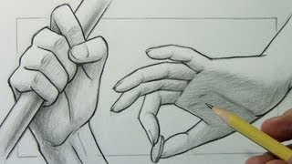 How to Draw Hands 2 Different Ways [upl. by Dnomso]