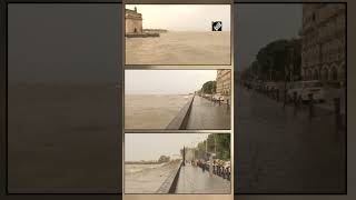 Gusty winds high tide hits Mumbai coast as cyclone Biparjoy intensifies [upl. by Tamer]