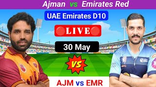 AJM vs EMR Live  UAE Emirates D10 Live  UAE T10 Live Match  T10 Live Match  Prediction [upl. by Cherish]