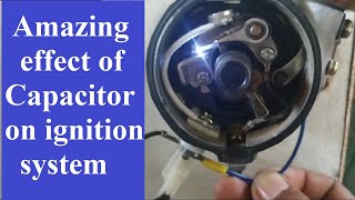 The amazing effect of capacitor on ignition system [upl. by Aldwin]