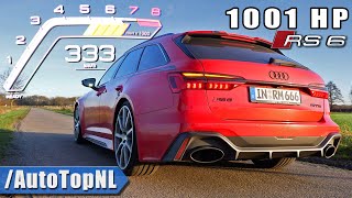 1001HP AUDI RS6 C8 MTM 0333KMH ACCELERATION amp SOUND by AutoTopNL [upl. by Anana676]