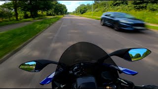 Riding From Town To Town On My 2017 Yamaha R6 [upl. by Attenhoj]