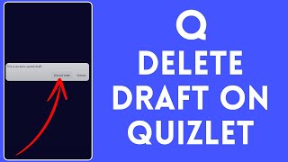 How to Delete Quizlet Draft 2024 Remove Quizlet Draft [upl. by Drarehs300]