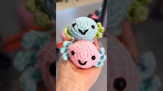 crocheted a cute no sew axolotl crochet amigurumi crochet axolotl shorts crochet amigurumi [upl. by Dearden]