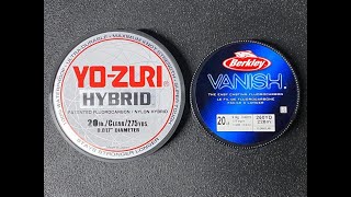 Berkley Fluorocarbon vs YoZuri Hybrid Monofilament Underwater Abrasion Tests [upl. by Palua]