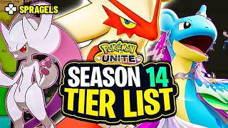 NEW Season 14 Pokemon Unite Tier List [upl. by Woolley]