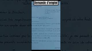 DEMANDE DEMPLOI LETTRE DE MOTIVATION DEMANDE DE STAGE Récap fypシ゚viral [upl. by Fortier]