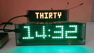 Arduino NTP ESP01 DS3231 LED Matrix Clock [upl. by Consalve]