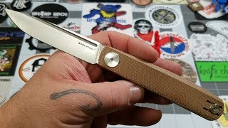 Real Steel GslipMicarta Knife Center Exclusive [upl. by Hildegaard]