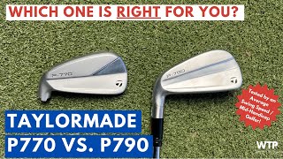 TAYLORMADE P770 VS TAYLORMADE P790 IRONS Which One Is Right For You [upl. by Kletter142]