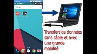 Transfert de données entre téléphone et le pc sans câble et avec une grande fluidité [upl. by Skillern]