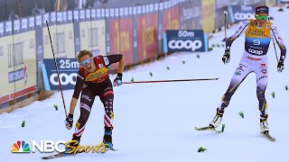 Jessie Diggins triumphs in 10km freestyle at Tour de Ski regains overall lead  NBC Sports [upl. by Yt442]