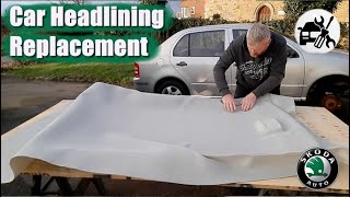 Car headlining roof liner replacement [upl. by Schalles]