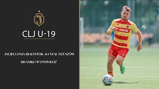 CLJ U19 Jagiellonia Białystok 44 Stal Rzeszów [upl. by Merc]