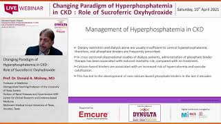 Changing Paradigm of Hyperphosphatemia in CKD Role of Sucroferric Oxyhydroxide West Zone [upl. by Fein]