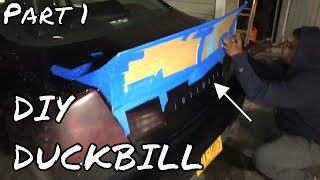 DIY DUCKBILL SPOILER PART 1 [upl. by Marlee]