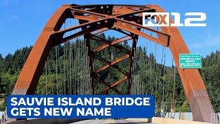 Sauvie Island Bridge renamed to honor Native Americans [upl. by Enyaht]