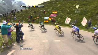 Tour de France Col du Galibier Descent [upl. by Nyvar]