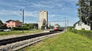 La rame TEE CFF Historic traverse la gare de Cugy FR le dimanche 12 mai 2024 [upl. by Storm]