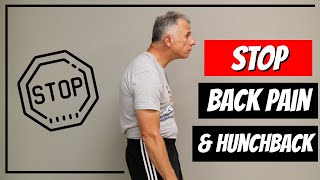 STOP Back Pain amp Hunchback from Stenosis At Home Exercises [upl. by Akemor]