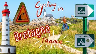 Lighthouses amp menhirs in Bretagne  Brittany  Cycling in France [upl. by Wilburn]