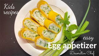 Easy appetizer ideas  egg recipes  kids recipes  finger foods [upl. by Aelram]