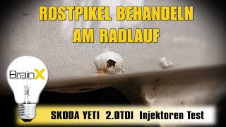 Rostblasen entfernen Rostbehandlung am Radlauf  Smartrepair DIY [upl. by Neehar]