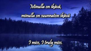 Ikävä wlyrics english finnish  Pave Maijanen [upl. by Feodore63]