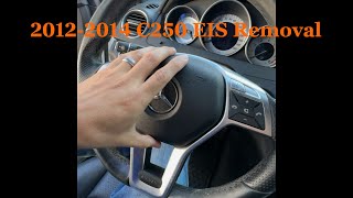 20122014 Mercedes C300 C250 EIS Removal DIY Tutorial Electronic Steering Lock ESL Failed [upl. by Honebein]