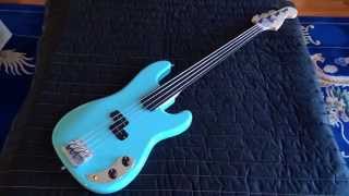 Warmoth Fretless Precision Bass Project [upl. by Inimod]