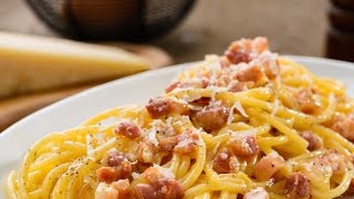 Spaghetti alla Carbonara  The Original Italian Recipe [upl. by Ednargel568]