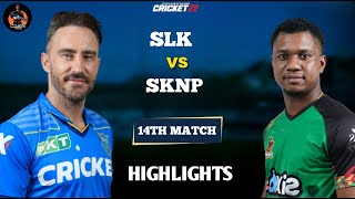 SLK vs SKNP 14th Match CPL 2024 Highlights  SLK vs SKNP Full Match Highlights  Hotstar  Cricket24 [upl. by Leduar35]