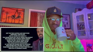 DRAKE  MONEY IN THE GRAVE FT RICK ROSS  REACTION [upl. by Atelokin606]